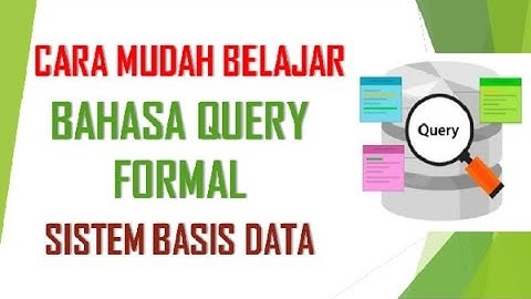 Formal Query Language - #Database System