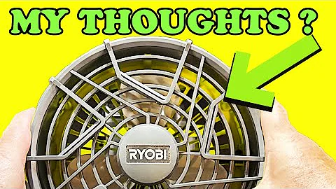 Ryobi P3320 18 Volt Hybrid One+ Battery or AC Powered Adjustable Indoor/Outdoor Shop Fan