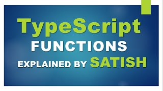 learn TypeScript | Functions | Arrow Functions | Optional Parameters | Rest Parameters In TypeScript