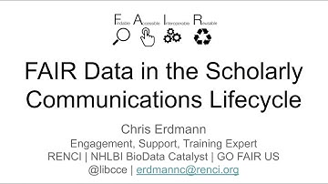 dkNET Webinar: FAIR Data & Software in the Research Life Cycle 01/22/2021