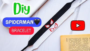 DIY Spider-Man Bracelet Tutorial | Easy Friendship Bracelet | pattern 56567