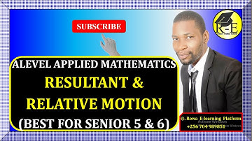 033 – ALEVEL APPLIED MATHEMATICS| RESULTANT AND RELATIVE MOTION (MECHANICS)| FOR SENIOR 5 & 6