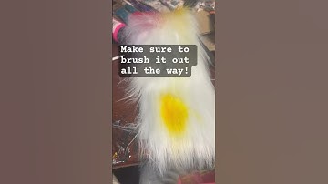 Faux fur color tutorial! #cosplay #diycosplay #maskmaking #furry #fursuitmaking #catmask #fursuit