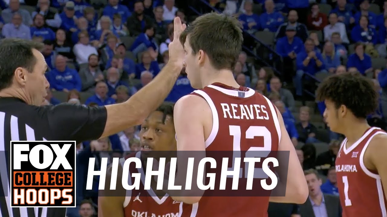 Oklahoma's Austin Reaves given odd technical after saying zero words | FOX COLLEGE HOOPS HIGHLIGHTS