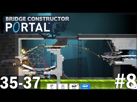 BRIDGE Constructor PORTAL - Playtrough - Level 35-37
