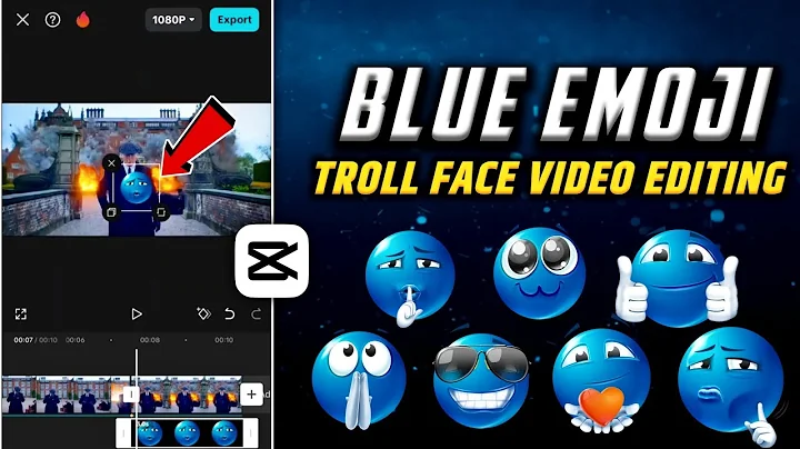 Trending Troll face Video Editing In Capcut | Capcut Blue emoji Trollface Edit Tutorial | Capcut