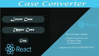 How to Convert Text from Lowercase to Uppercase in React JS