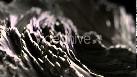 Animated Dark Grey Abstract 3d Fractal Waves of Particles Defocused Bokeh Seamless Loop