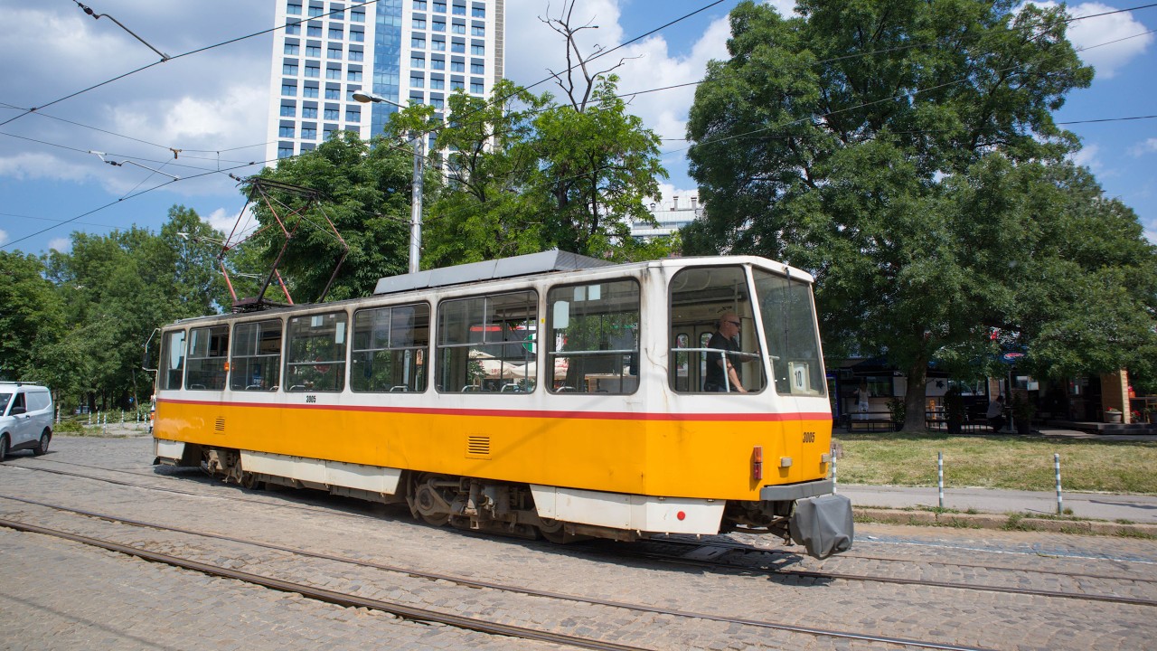 Трамваен обръщателен триъгълник на ул. Кораб планина, София