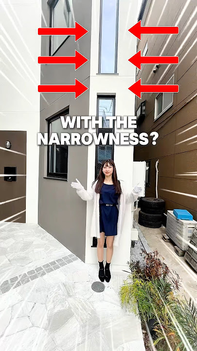 An incredibly narrow property just 30cm wide?! Investigate the rooms of this mysterious new building
