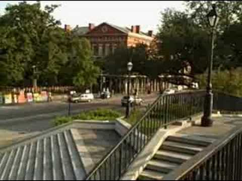 Sandra Shaw in the French Quarter covering Gustav