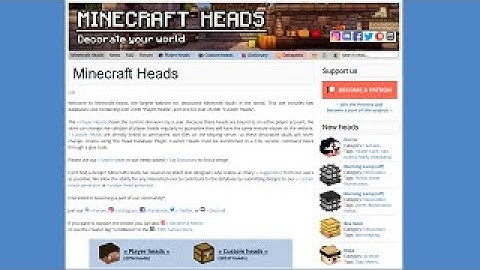 How to get Custom Heads in Minecraft