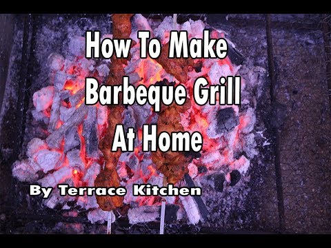 How To Make Barbeque Grill At Home | Barbecue Grill | Home Made BBQ Grill By Terrace Kitchen