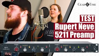 Rupert Neve 5211 Preamp Test | Gear Time