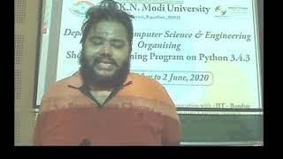 DKNMU-Short Term Training Program on Python 3.4.3 organised by Department of CSE