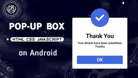 Animated Popup Box in HTML CSS & JavaScript || JavaScript Popup Box Project For Beginners