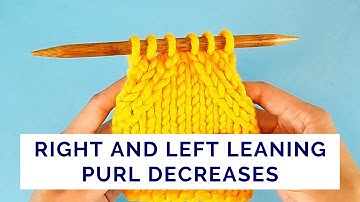 Paired Purl Decreases