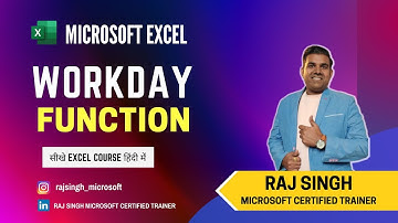 Excel Tutorial: Workday Function for Finding End Dates (Exclude Weekends & Holidays)