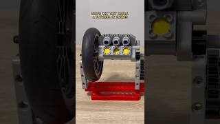 That’s why they install a flywheel on engines! #lego #legotechnic #engines #mechanical #mechanism