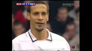 Retro Premier League Football Match 2003-04 Liverpool vs Manchester United