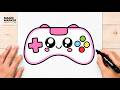How to Draw a Cute Kawaii Game Controller ????✨ | Easy Cute Digital Illustration