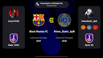 Efootball 2025 Mobile vs 1k Ranked Division 1 Pro🔥. Thrilling Game (Long Through Ball Expert😤)