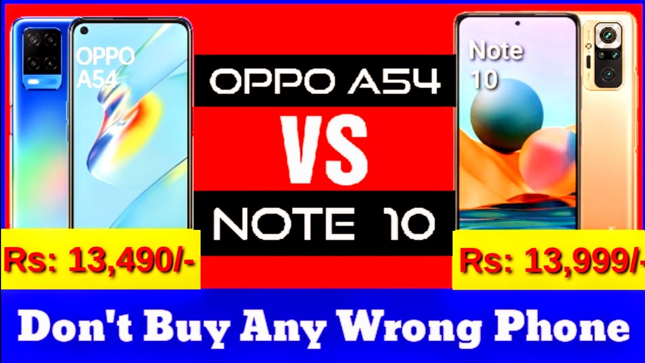 Redmi Note 10 vs Oppo A54 | Oppo A54 vs Redmi Note 10 Speed Test