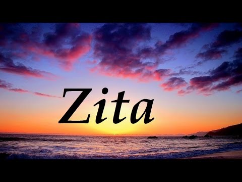 Vídeo: El Significado Del Nombre Zita