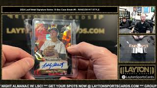 2024 Leaf Metal Signature Series 10 Box Case Break #8