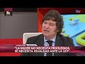 "En mi gobierno no habrá políticas de género ni marxismo cultural" Javier Milei en TN- 16/05/22