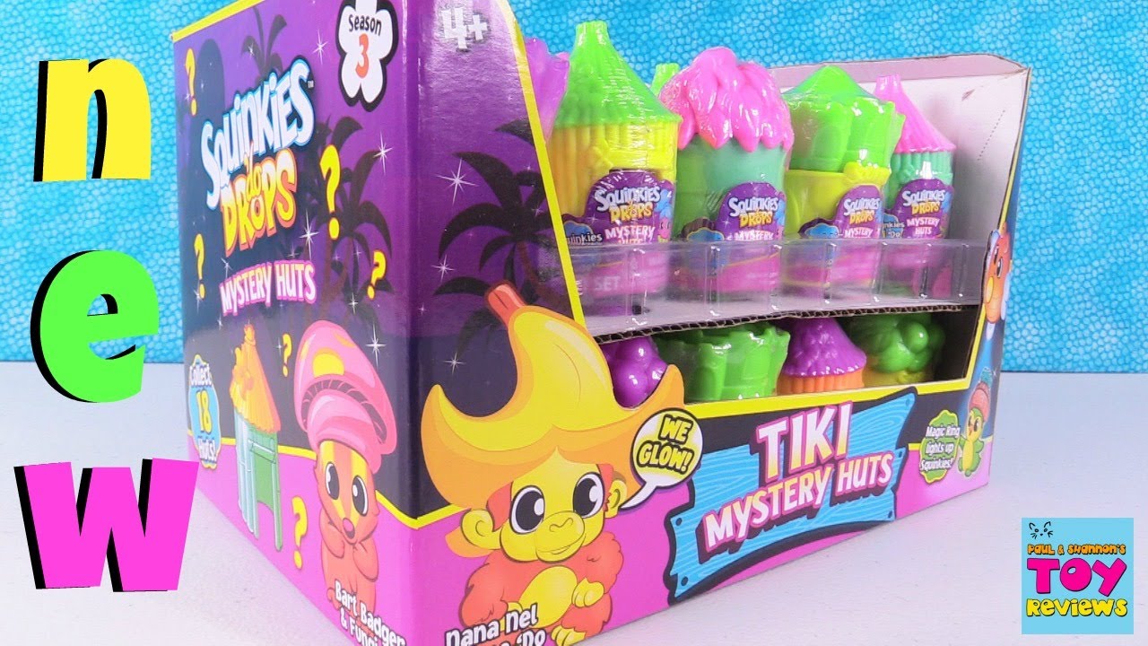 kawaii emoticons Squinkies Season 3 Tiki Mystery Huts Squishy Toy Review Opening | PSToyReviews