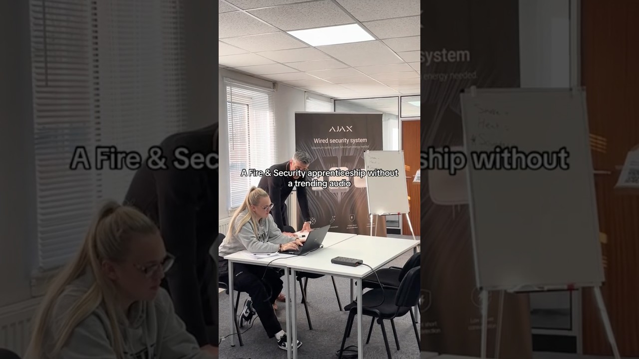 A Fire & Security apprenticeship without a trending audio 🚨 