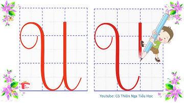 Tập viết lớp 2 - Cách viết chữ U hoa cỡ nhỏ (2,5 ô ly)  - Tập viết chữ hoa - Cô Nga tiểu học