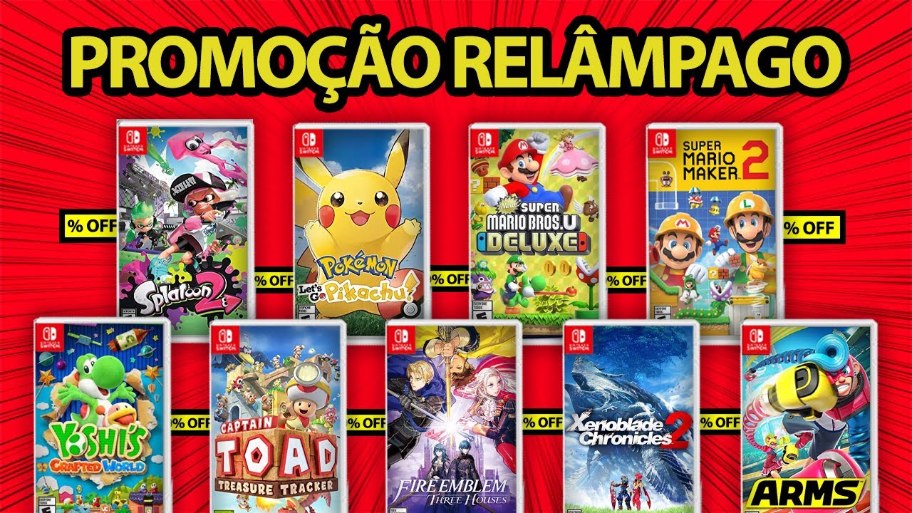 Jogos de Nintendo Switch em mídia física a partir de R$ 161,00 - Critical  Hits