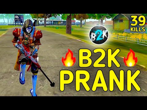 SOLO VS SQUAD B2K PRANK ULTIMATE GAMEPLAY WITH LEGENDARY AWM 99 HEADSHOT INTEL I5