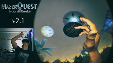 UFO Abduction in Virtual Reality! Oculus Rift DK2 + LEAP Motion Video Walkthrough! (MazerQuest v2.1)