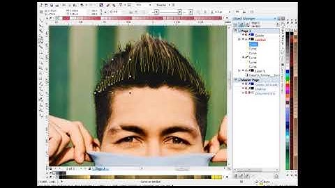 Cara Membuat Rambut Vector Cowok di Corel Draw