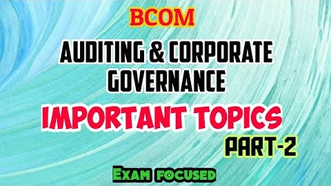 Auditing & Corporate Governance part-2// Qualities and Qualifications of an auditor//lijuzz classess