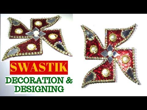 How To Make Swastik At Home Swastik Making And Decoration Easy