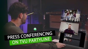 How to create a virtual press conference with TVU Partyline