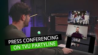 How to create a virtual press conference with TVU Partyline screenshot 3