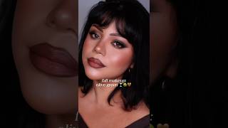 olive green fall makeup 🍸🤎 #fallmakeuplook #olivegreen #autumnlook