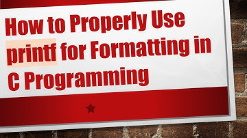How to Properly Use printf for Formatting in C Programming