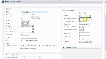 Học Thiết kế Web Joomla 2.5 - Quản lý Module VirtueMart Products