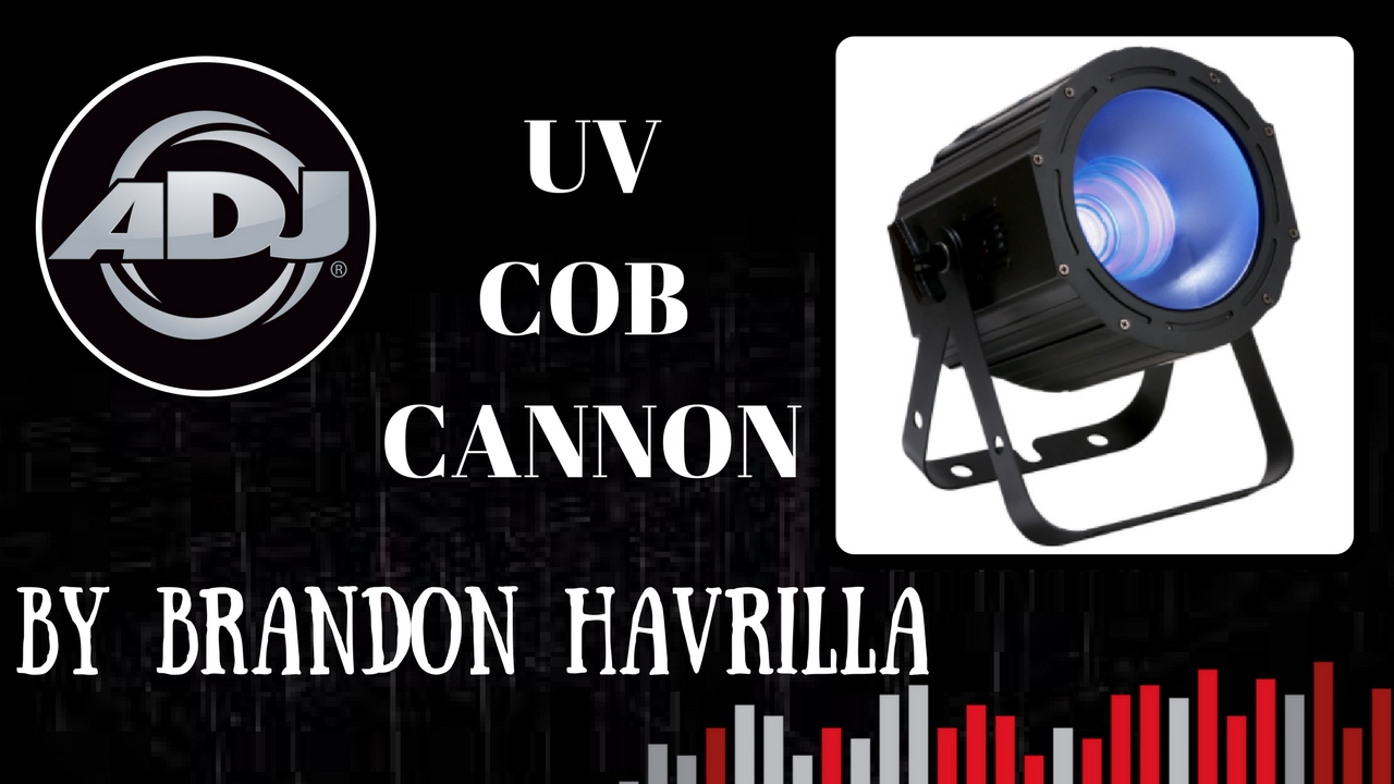 Projecteur de lumière noire LED ADJ UV COB Cannon 100W