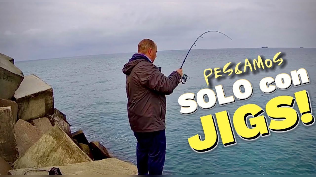 PESCAMOS 🎣solo 🐟con JIGS [ MAXIMA eficacia CON este JIG]