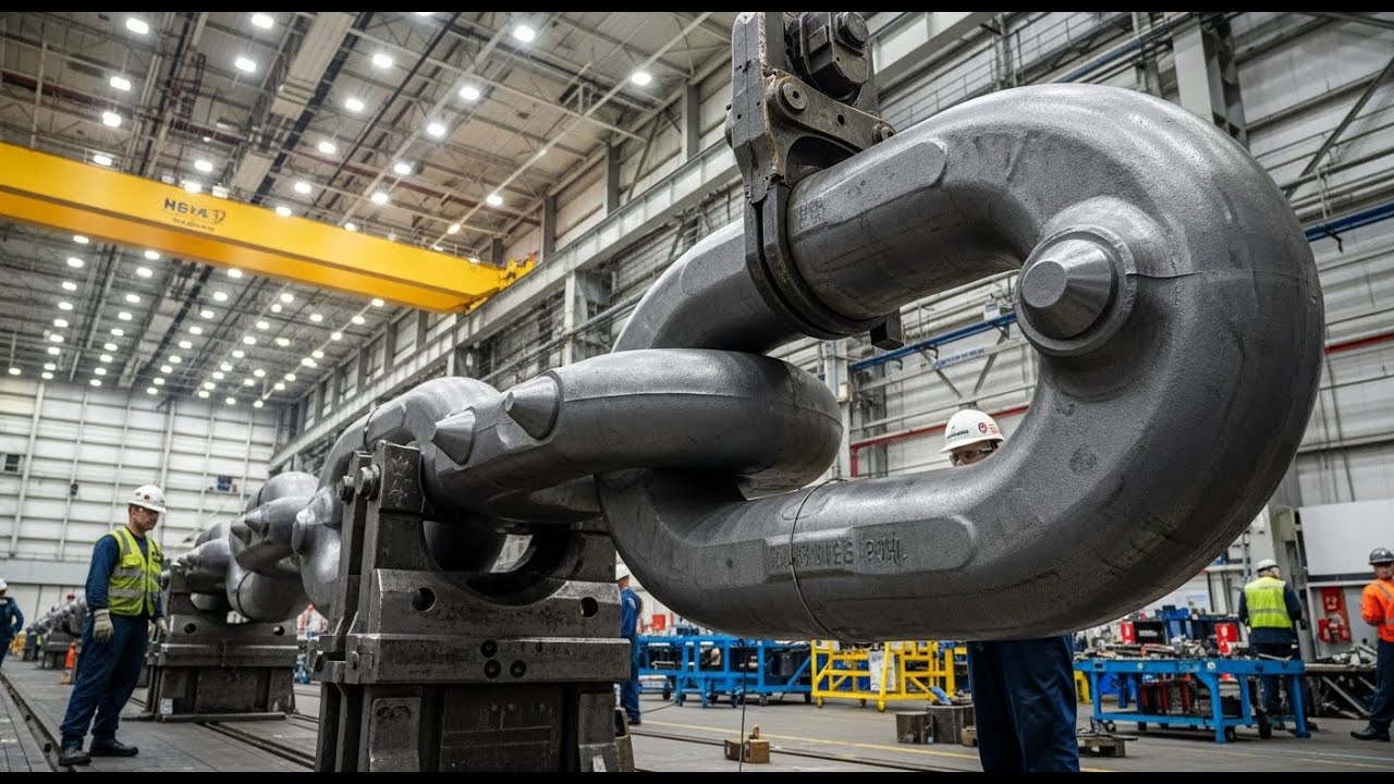 US Navy Anchor Chain Manufacturing | From Forged Steel to Warship