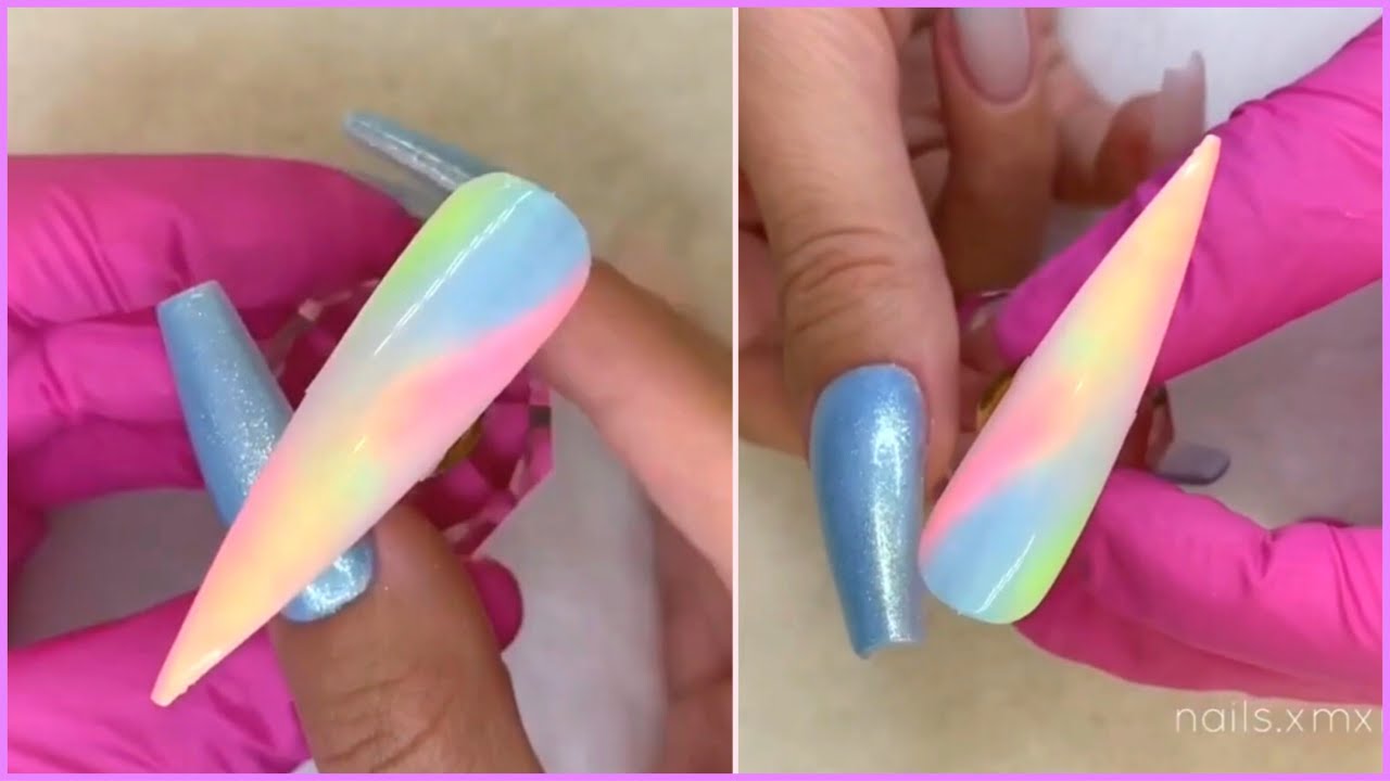 5. "Cotton Candy Ombre Nail Art Tutorial" - wide 9