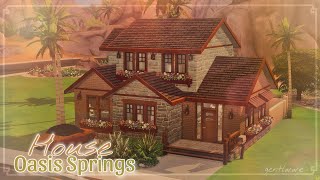 Семейный Дом в Оазис Спрингс 🌞🌴|Sims 4:Строительство|House Oasis Springs|Speedbuild|NO CC
