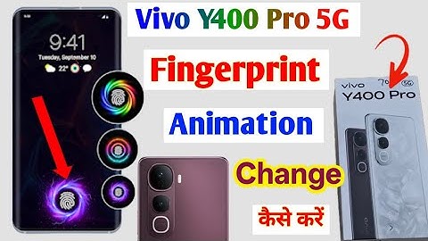 Vivo Y400 Pro Change Fingerprint Animation Style/How to finger animation setting in vivo y400 pro 